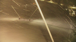 Spodní část sjezdovky skiareálu Karolinka