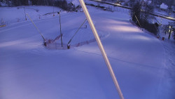 Spodní část sjezdovky skiareálu Karolinka