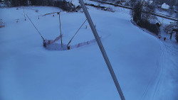 Spodní část sjezdovky skiareálu Karolinka