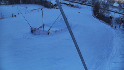 Spodní část sjezdovky skiareálu Karolinka