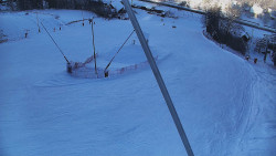 Spodní část sjezdovky skiareálu Karolinka