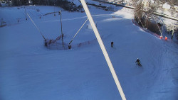 Spodní část sjezdovky skiareálu Karolinka