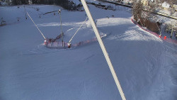 Spodní část sjezdovky skiareálu Karolinka