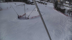 Spodní část sjezdovky skiareálu Karolinka