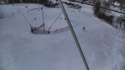 Spodní část sjezdovky skiareálu Karolinka