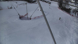 Spodní část sjezdovky skiareálu Karolinka