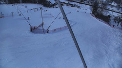 Spodní část sjezdovky skiareálu Karolinka