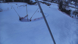 Spodní část sjezdovky skiareálu Karolinka