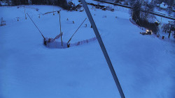 Spodní část sjezdovky skiareálu Karolinka