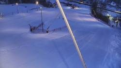 Spodní část sjezdovky skiareálu Karolinka