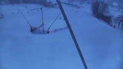 Spodní část sjezdovky skiareálu Karolinka