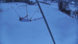 Spodní část sjezdovky skiareálu Karolinka