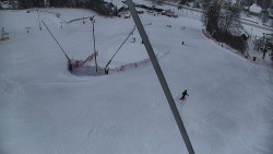 Spodní část sjezdovky skiareálu Karolinka