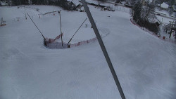 Spodní část sjezdovky skiareálu Karolinka