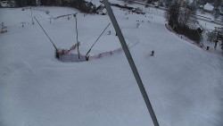 Spodní část sjezdovky skiareálu Karolinka