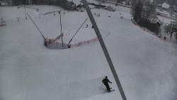 Spodní část sjezdovky skiareálu Karolinka