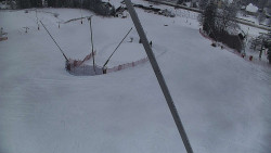 Spodní část sjezdovky skiareálu Karolinka