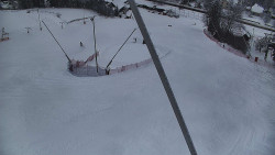 Spodní část sjezdovky skiareálu Karolinka