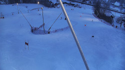 Spodní část sjezdovky skiareálu Karolinka