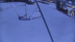 Spodní část sjezdovky skiareálu Karolinka