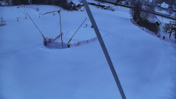 Spodní část sjezdovky skiareálu Karolinka