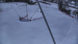 Spodní část sjezdovky skiareálu Karolinka