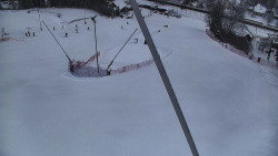 Spodní část sjezdovky skiareálu Karolinka