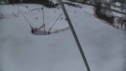 Spodní část sjezdovky skiareálu Karolinka