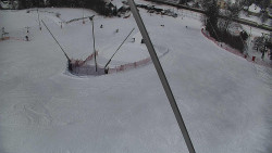 Spodní část sjezdovky skiareálu Karolinka