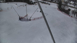 Spodní část sjezdovky skiareálu Karolinka