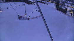 Spodní část sjezdovky skiareálu Karolinka