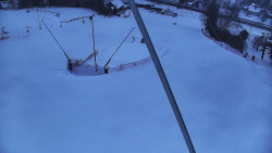 Spodní část sjezdovky skiareálu Karolinka