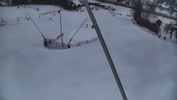 Spodní část sjezdovky skiareálu Karolinka