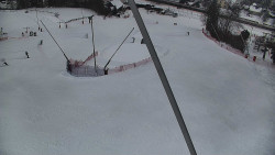 Spodní část sjezdovky skiareálu Karolinka