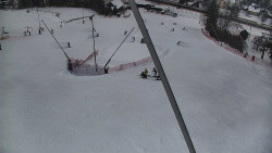 Spodní část sjezdovky skiareálu Karolinka