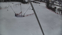 Spodní část sjezdovky skiareálu Karolinka