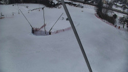 Spodní část sjezdovky skiareálu Karolinka