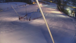 Spodní část sjezdovky skiareálu Karolinka