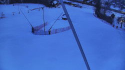 Spodní část sjezdovky skiareálu Karolinka