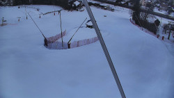 Spodní část sjezdovky skiareálu Karolinka