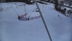 Spodní část sjezdovky skiareálu Karolinka