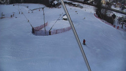 Spodní část sjezdovky skiareálu Karolinka