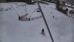 Spodní část sjezdovky skiareálu Karolinka