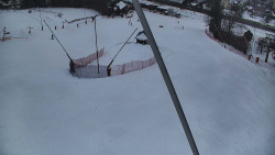 Spodní část sjezdovky skiareálu Karolinka