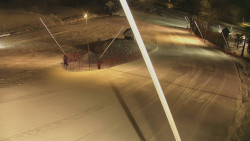 Spodní část sjezdovky skiareálu Karolinka