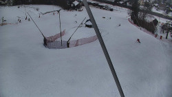 Spodní část sjezdovky skiareálu Karolinka