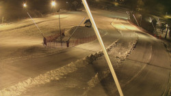 Spodní část sjezdovky skiareálu Karolinka