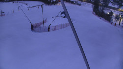 Spodní část sjezdovky skiareálu Karolinka