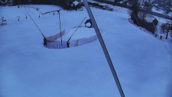 Spodní část sjezdovky skiareálu Karolinka