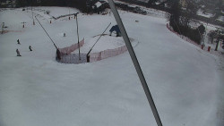 Spodní část sjezdovky skiareálu Karolinka